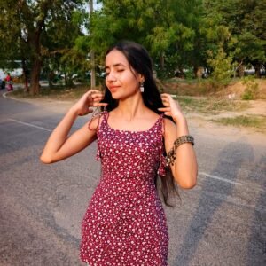 Maroon Bloom Tie-Up Kurti